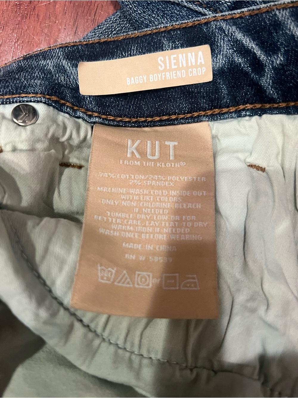 Classic Kut from the Kloth  Women's Blue Denim Jeans - Casual High-Rise Fit - Picture 11 of 12